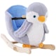 image 1 of HOMCOM Children Kids Animal Rocking Horse Penguin Plush Musical Button 32 Songs Kid Rocker for 18 Plus Months