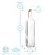image 3 of Argon Tableware Olive Oil Pourer Bottle with Cork Lid - 500ml