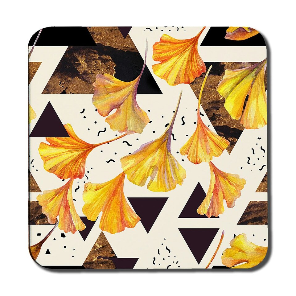 image 1 of Autumn Flowers & Geometrics Collection (Coaster)