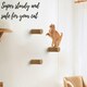 image 6 of NOVECRAFTO Round Cat Wall Steps – Set of Solid Wood Wall-Mounted Shelves – Durable Climbing Steps & Bridge Platforms – Cat Wall Furniture