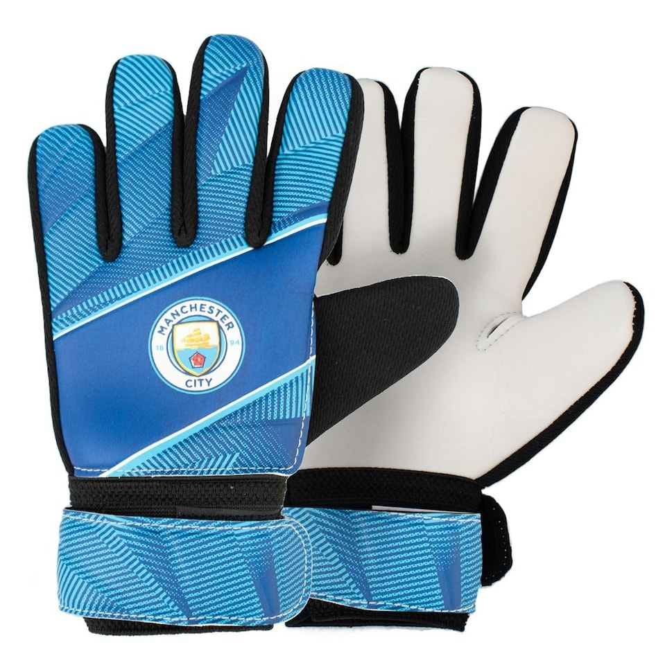 image 1 of Manchester City FC FUSE Gloves - Youth | Blue