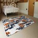 image 3 of Geometric Lines & Flowers (Rug) Multi | Large: 140x200cm