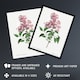 image 2 of Chinese Lilac Floral Redoute Vintage Huge Wall Art Poster Print 24X32"