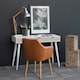 image 5 of Neptun 3 Drawer Desk in White with 3 Oak Drawers