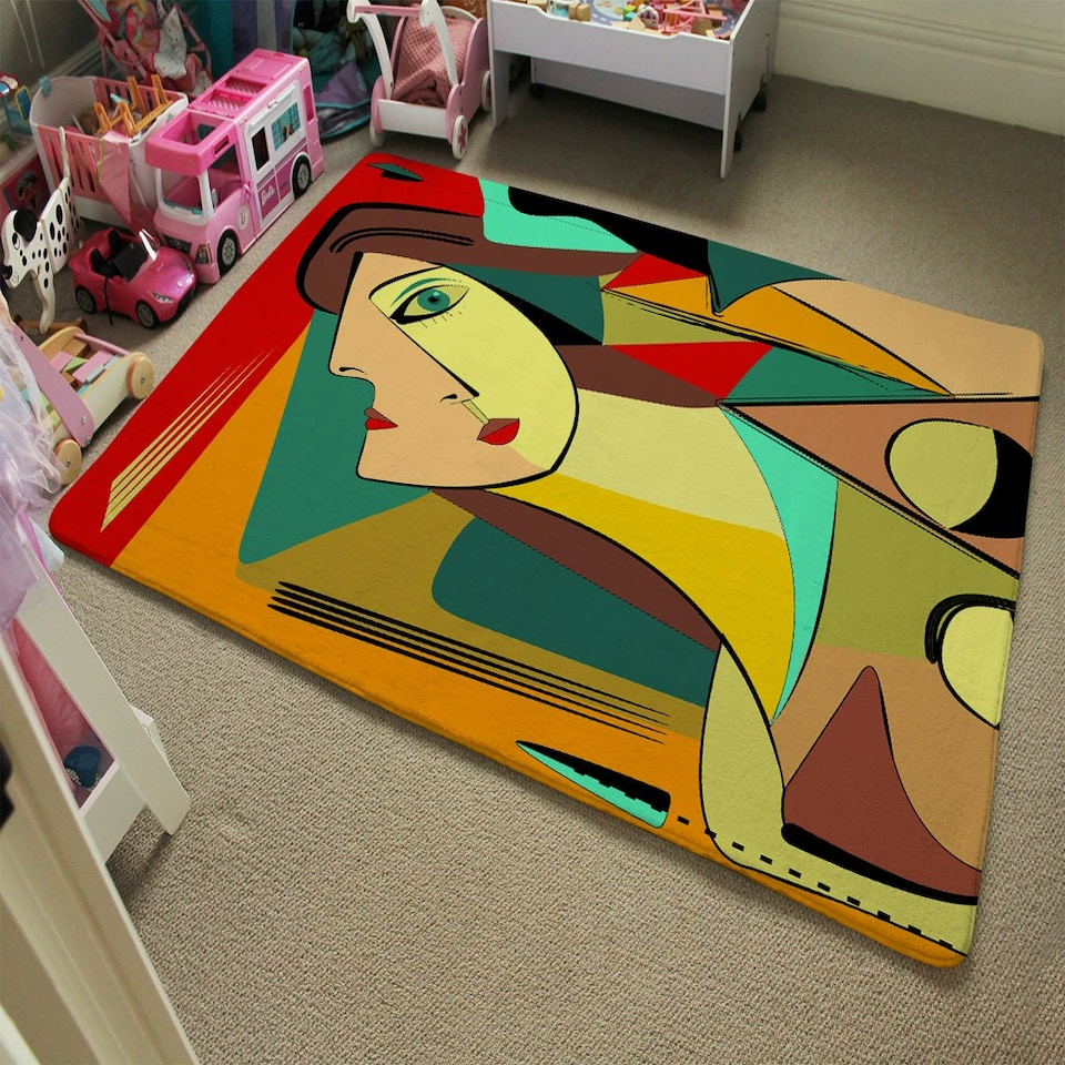 image 1 of abstract portrait (Rug) Multi | XL