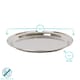 image 3 of Argon Tableware Round Stainless Steel Serving Tray - 30cm | Silver | Silver