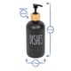 image 3 of Harbour Housewares Glass Dish Soap Dispenser - 500ml - Black