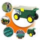 image 5 of Wheeled Garden Tool Cart Weeding Stool Garden Kneeler Tool Storage Container