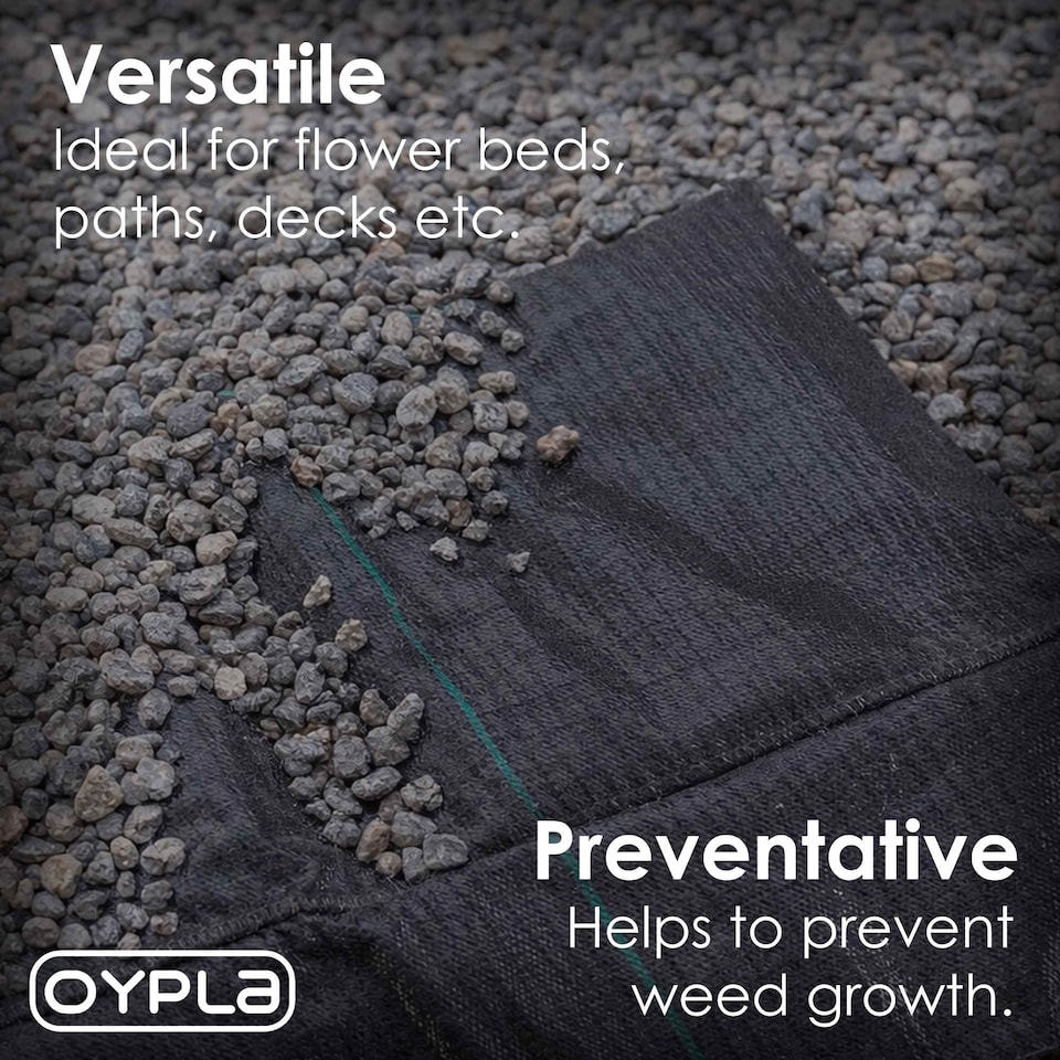 image 1 of 2m x 25m Heavy Duty Weed Control Ground Cover Membrane Sheet