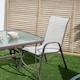 image 2 of Garden chair Neila 56 x 68 x 93 cm Brown Steel Brown