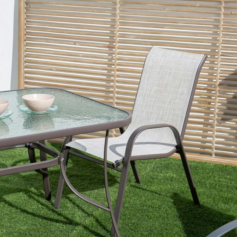 image 1 of Garden chair Neila 56 x 68 x 93 cm Brown Steel Brown