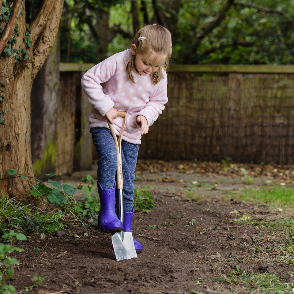 image 1 of Kent & Stowe Kids Digging Spade 71cm Ash Handle & Stainless Steel Head