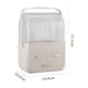 image 5 of Living and Home Desktop Makeup Storage Organizer with 3 Drawers - White