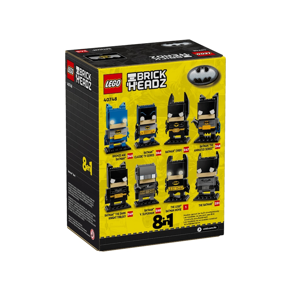 image 1 of LEGO BrickHeadz 40748 Batman 8-1 Figure