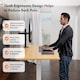 image 3 of Vonhaus Light Wood Maple Effect Electric Standing Desk 140x60cm