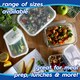 image 4 of Harbour Housewares Glass Food Storage Containers with Lids - 1 Litre - Pack of 5