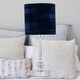 image 4 of Chrome Jewelled Table Lamp with Navy Blue Crushed Velvet Shade | Chrome | Blue | Medium | 1