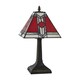 image 2 of Set of 2 Avon - Tiffany Coloured Glass 39cm Table Lamps