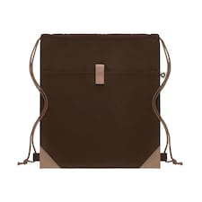MidOcean Panda Recycled Cotton Drawstring Bag - Chocolate - One Size Brown