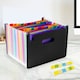 image 2 of A4 Landscape Desk Expander Black Cover with 23 Assorted Coloured Pockets
