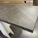 image 9 of Furneo Modern Dining Table Only Extendable 120-160cm Grey Marble Effect Tavolo 02 MDF