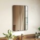 image 6 of HOMCOM 90cm Rectangle Mirror, Wall Mirror for Bathroom, Black