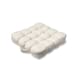 image 10 of Quilted Button Seat Pad Cushion Booster 100% Cotton Cover 45cm Square Red