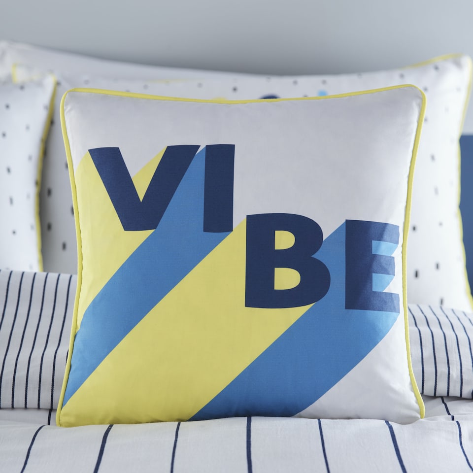 image 1 of Appletree Vibe Filled Cushion Navy