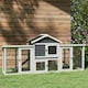 image 8 of PawHut Wood Chicken Coop Hens Cage Poultry House with Nesting Boxes Run