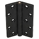 image 3 of Black Reinforced Nylon Plastic Hinge 67x102mm Italian Made Industrial Quality 4PK Black