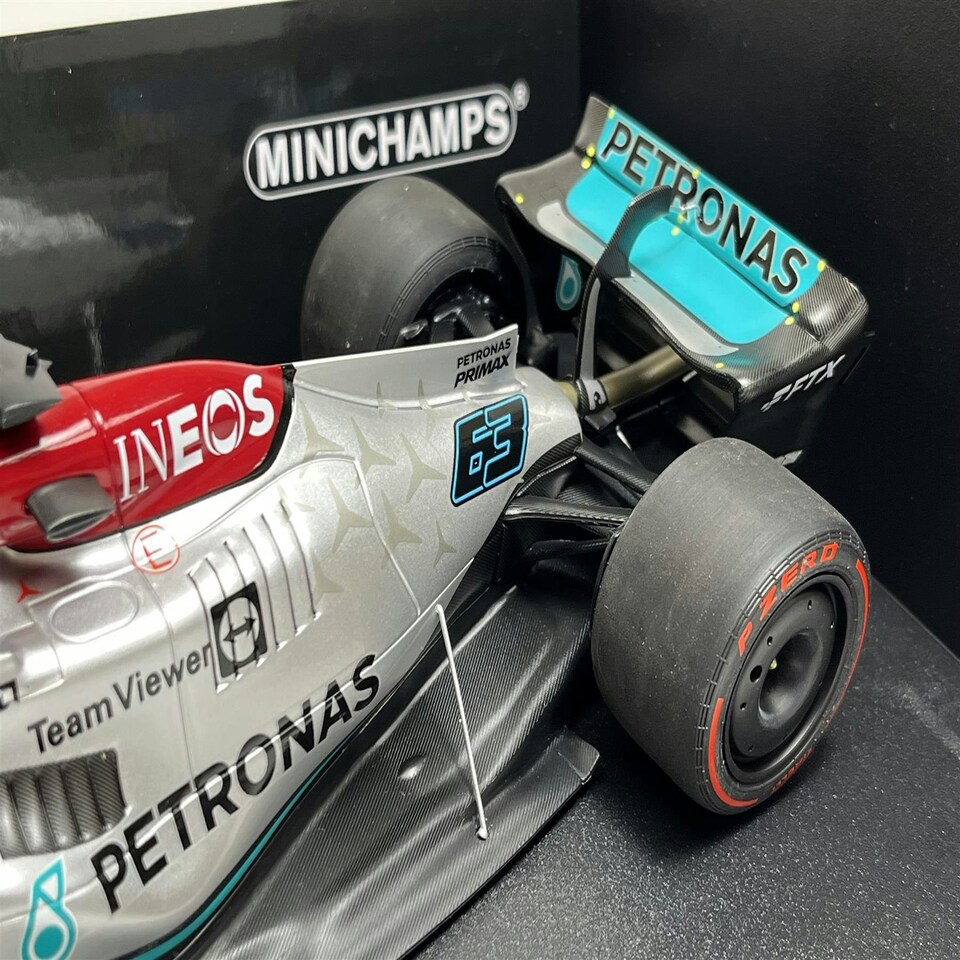 image 1 of George Russell #63 Mercedes AMG F1 Team Spanish GP 2022 1:18 Minichamps 110220063