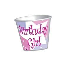 Amscan Birthday Girl Disposable Shot Glass - White/Pink/Purple - One Size