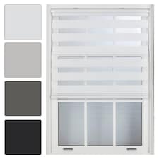 Day and Night Zebra Roller Blind 95cm Wide x 210cm Long | White | White