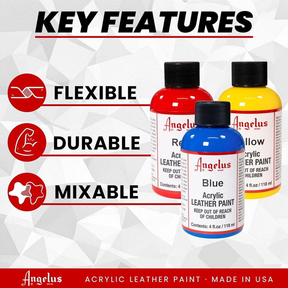 image 1 of Angelus Leather Paint for Sneaker Customs and Shoes 4oz