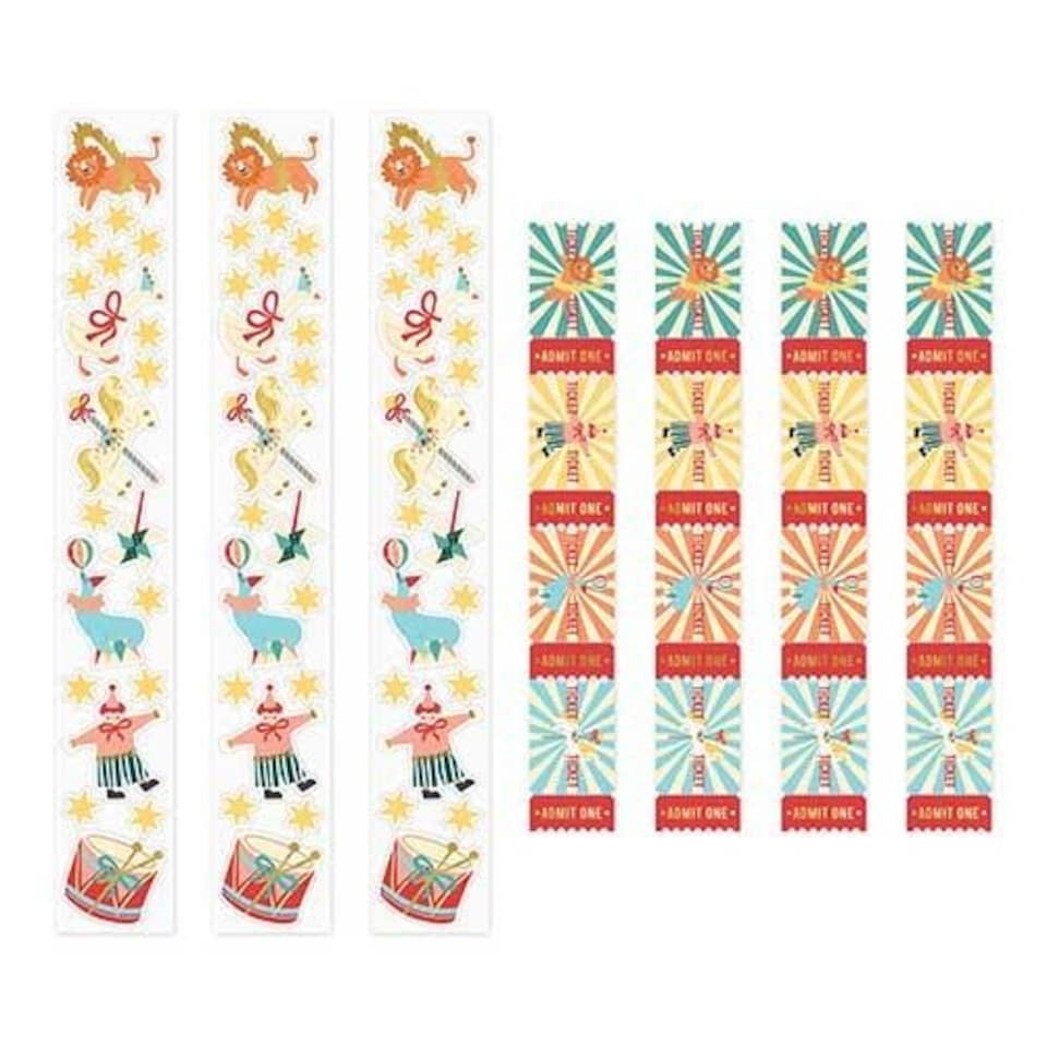 image 1 of Circus Stickers with Entry Tickets