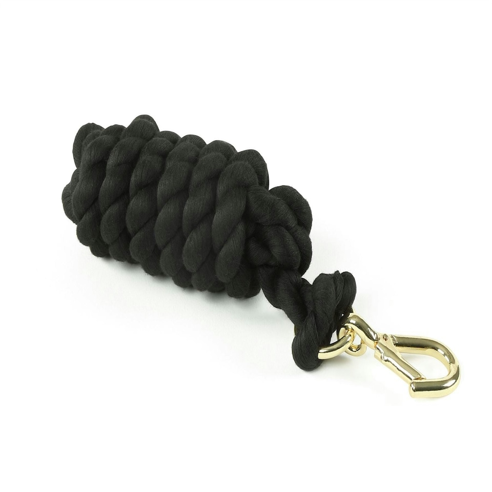 image 1 of Shires Plain Headcollar Lead Rope Black | Size: One Size
Colour: Black