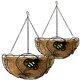 image 2 of Primrose Bee-Conscious Hanging Basket with Black Metal Frame and Coco Liner 36cm