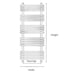 image 3 of 916mm (H) x 500mm (W) - Chrome Vertical Bathroom Towel Radiator (Holt) - (0.9m x 0.5m)