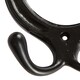 image 2 of Hammer & Tongs Horse Shoe Double Coat Hook - W100mm x H110mm - Black | Black | Black | One Size