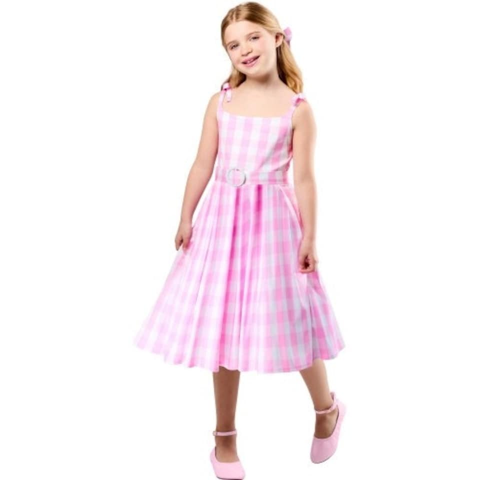 image 1 of Barbie Girls Perfect Day Costume Dress - Pink/White - 9-10 Years