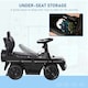image 5 of HOMCOM Kids Ride-on Push Car 3 in 1 Benz G350 Baby Floor Slider Walker, Black