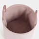 image 6 of OHS Velvet Storage Basket Home Modern Hamper Clothes Toys Organiser Fabric Bag Pink | Blush Pink