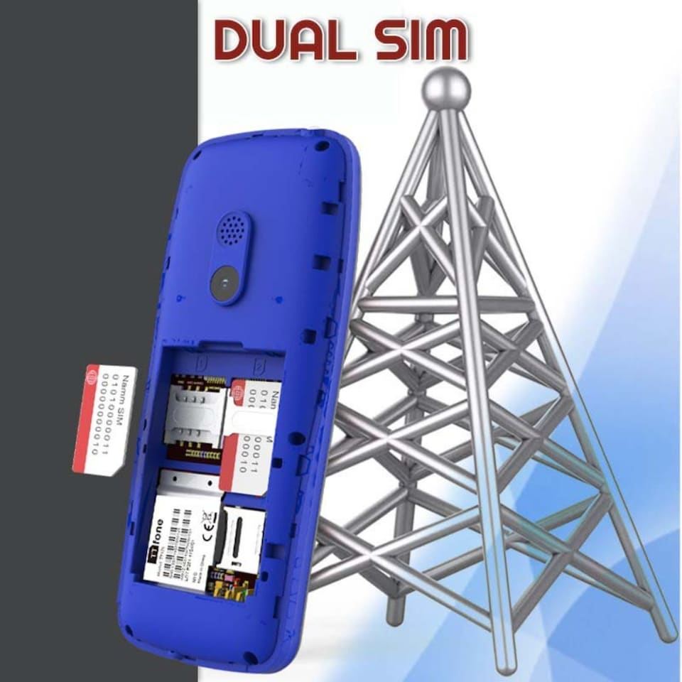 image 1 of TTfone TT175 2.4inch UK Sim Free Dual Sim Basic Simple Feature Mobile Phone, Unlocked with camera Torch Media Games, and Bluetooth - O2 Pay as you go