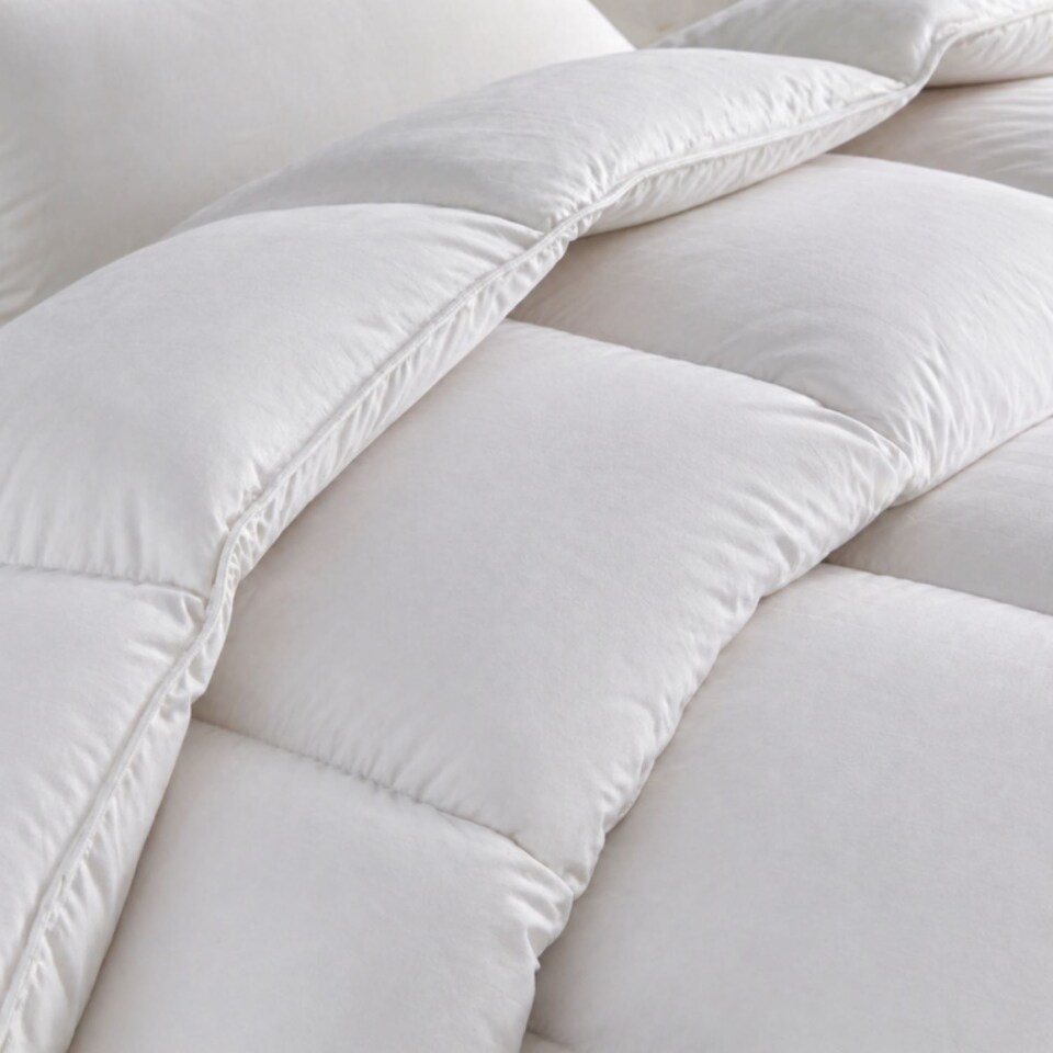 image 1 of MHG Living 10.5 Tog All Season 100% Cotton Duvet|White|Single