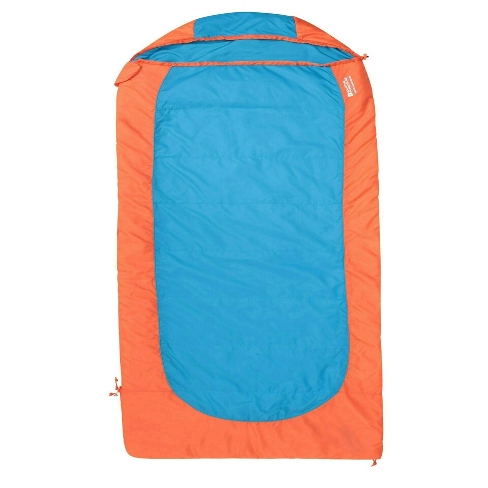 image 1 of Mountain Warehouse Microlite Sleeping Bag with Inner Pocket Two Way Zip Camp Bed Right Handed Zip - Long length (215cm) Multi