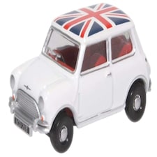 Oxford Diecast Austin Mini Cooper White Union Flag