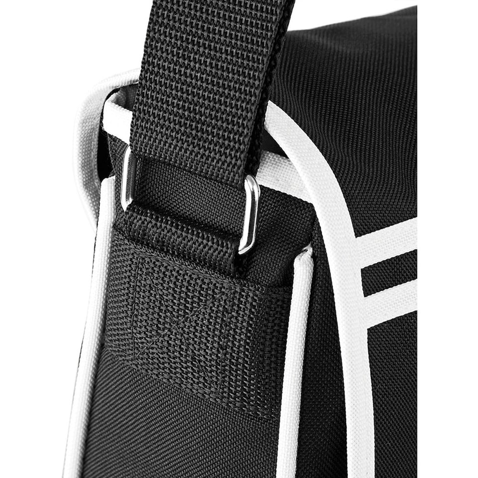 image 1 of Bagbase Retro Adjustable Messenger Bag (12 Litres) - Black/White - One Size | Multi