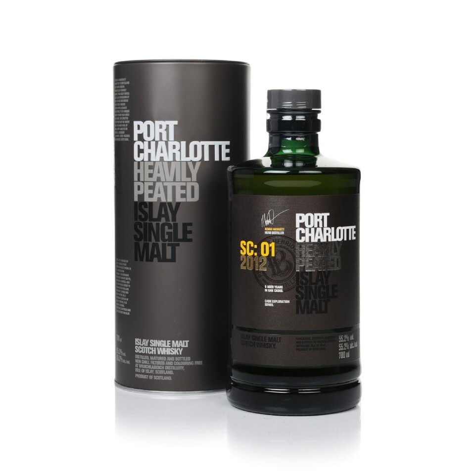 image 1 of Port Charlotte - SC-01 Heavily Peated Islay Single Malt Scotch 2012 9 year old Whisky | Multi | Port Charlotte - SC:01 Heavily Peated Islay Single Malt Scotch - 2012 9 year old Whisky 70cl 55.2% ABV | 1