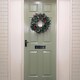 image 3 of 45cm Snow Tipped Green Wreath Christmas Decoration with 125 Tips, Pine Cones and Berries
