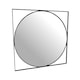 image 1 of Isaac Mirror - Glass/Iron - L1.5 x W77 x H77 cm - Black
